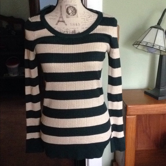 Pink Rose Sweaters - 🆕 Pink Rose Juniors Ribbed Striped Sweater